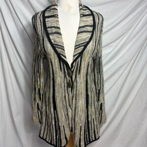 NIC + ZOE Linen Blend long Cardigan Sweater XL